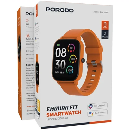 ساعت هوشمند پورودو Porodo مدل PDSW1830HBK با نمایشگر AMOLED