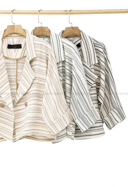 کت راه راه کنفی کد1005304