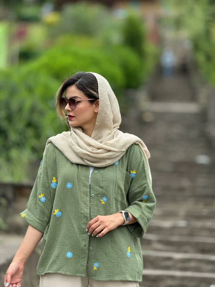 شومیز مانتویی تی تی