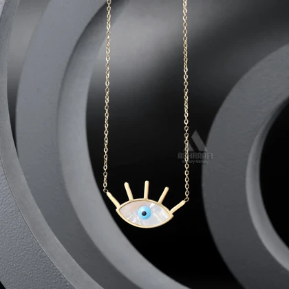 گردنبند طلایی چشم نظر Evil Eye Necklace G-01