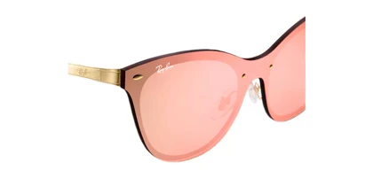 عینک آفتابی ریبن RayBan 3580N Blaze Cat Eye Flat Lens Pink Mirror