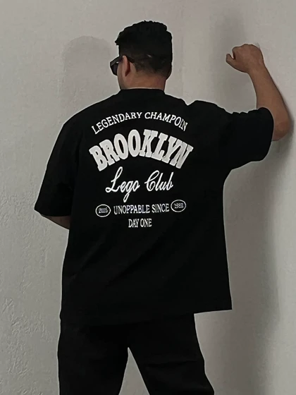 تیشرت مردانه گلدوزی BROOKLYN
