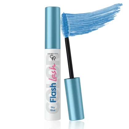 ریمل بلندکننده گلدن رز ,Golden Rose مدل Flash Lash رنگ Sky Blue شماره 03 حجم 9 میل