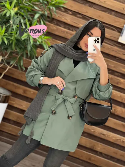بارانی چهاردکمه سرشونه پاگون