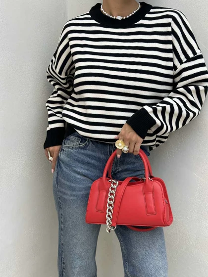 بلوز بافت راه راه