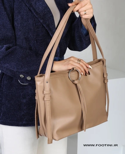 کیف زنانه مجلسی دوشی چرم آویزدار 205 AM