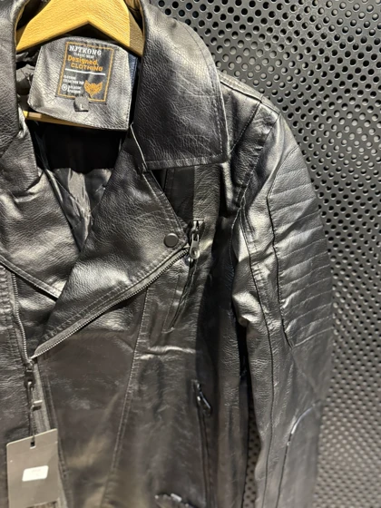 کاپشن چرم پلیسی وارداتی بندی