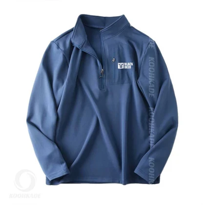 تیشرت نیم زیپ داخل پلار BLACKDEER