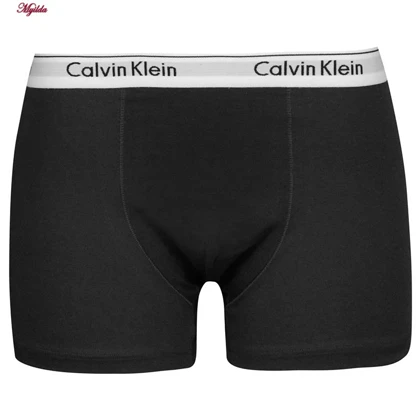 شورت مردانه CK مدل پادار خاکستری تیره