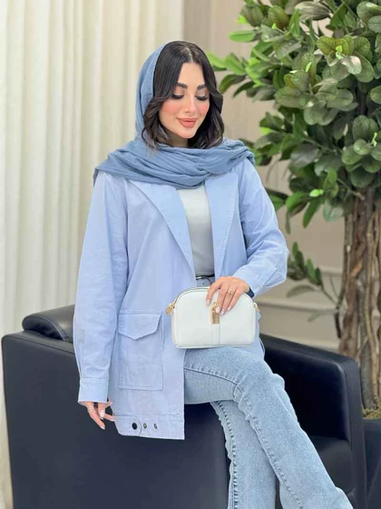 مانتو پایین پاگن دو جیب پاکتی