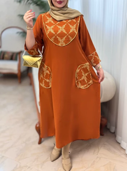 پیراهن طلاکوب ستیا کد 50242