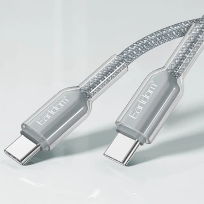 کابل دوسر تایپ سی ارلدام Earldom مدل EC-205C-C توان 60 وات یک متر