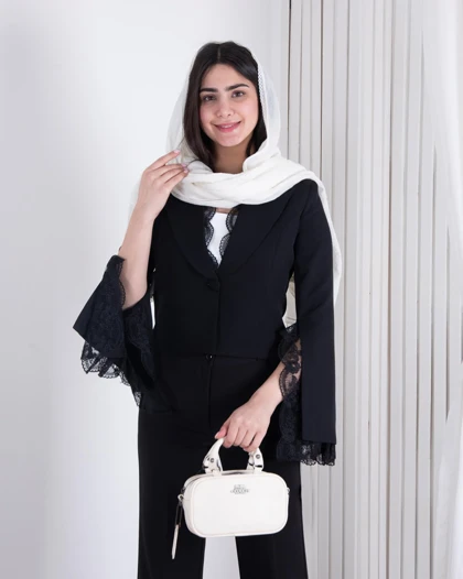 کت و شلوار خرجکار دانتل KENZO