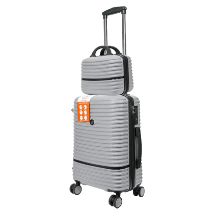 چمدان MR مدل MR-40353-B-SX سایز کوچک به همراه چمدان لوازم آرایشی