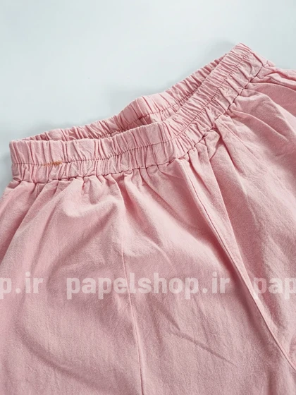 شلوار لینن ساده کمرکش