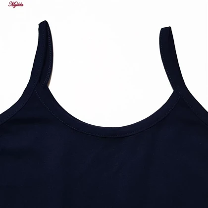 تاپ راحتی زنانه مدل پنبه‌ای رنگ سرمه ای برهان تن پوش