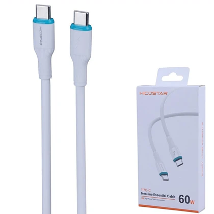 کابل تایپ سی 60 وات هایکو استار Hicostar مدل 117C یک متر