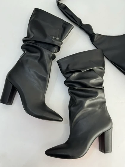 نیم بوت چروک کوتاه مکس 2381