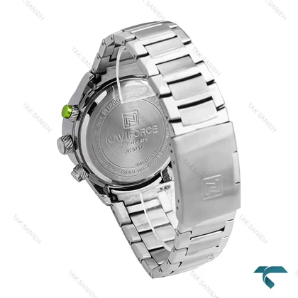 ساعت نیوی فورس NF9232 مردانه دوزمانه صفحه سبز NaviForce-7052-G