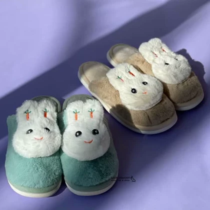 پاپوش پولیشی روفرشی طرح خرگوش