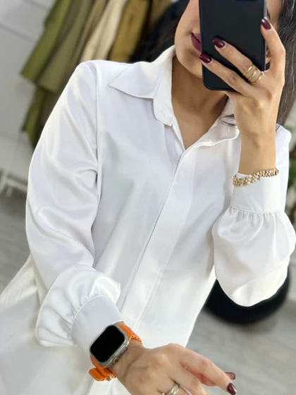 شومیز پیراهنی بیسیک( ایراددار)