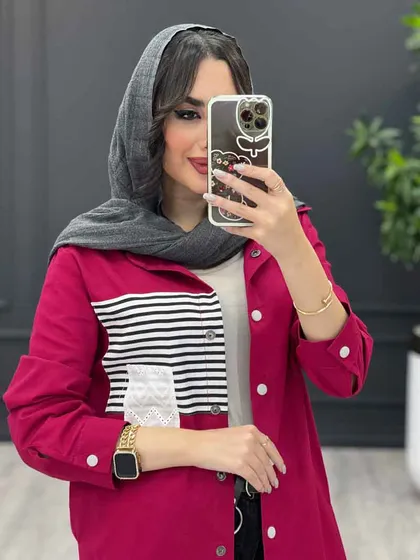 مانتو شومیزی جیب دو تکه