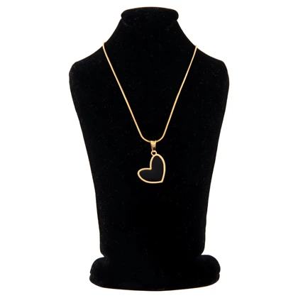 گردنبند دخترانه مدل قلبی کادر دار