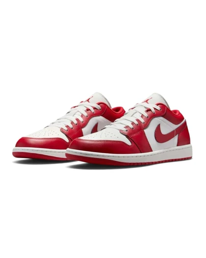 کتانی ویتنامی نایک ایر جردن وان لو سفید قرمزNike Air Jordan 1 Low Red white