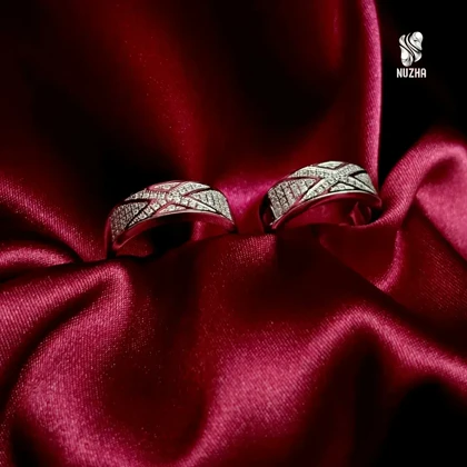 حلقه ست نقره زنانه ومردانه کدhsn1053