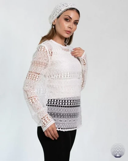 شومیز دانتل مجلسی زنانه