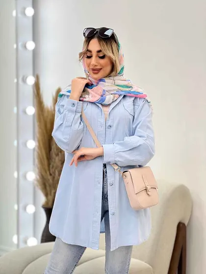 مانتو دو جیب پیله