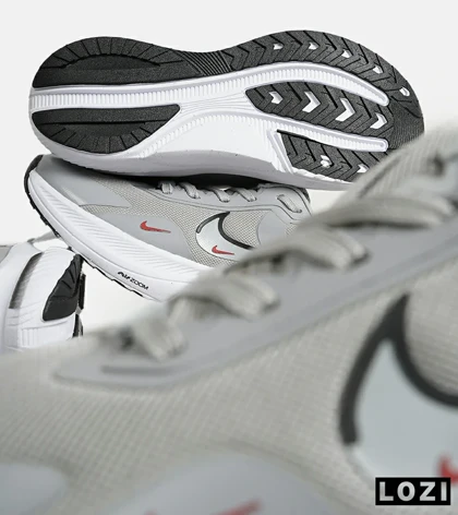 کفش کتانی بزرگ پا طوسی سفید نایک لبرون گاید 22 مدل 7846