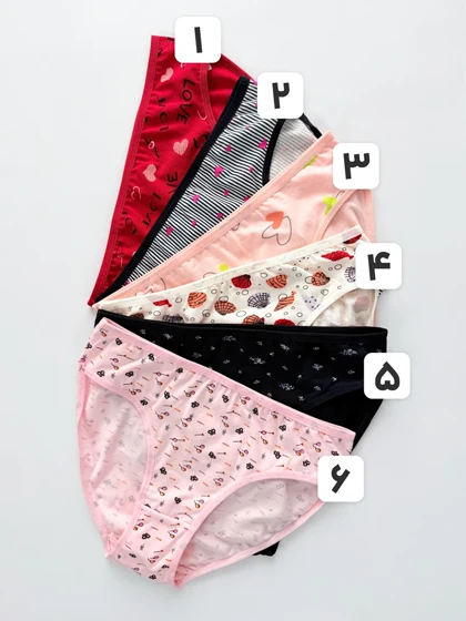 شورت اسلیپ زنانه نخ پنبه طرحدار سایز L میسپل Misspel