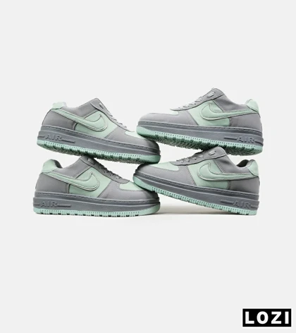 کفش کتانی مردانه و زنانه طوسی سبز نایک NIKE AIR FORCE