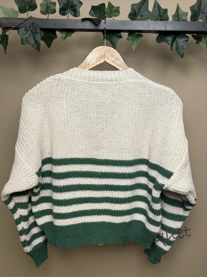 کاردیگان بافت سبز و کرم