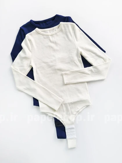 بادی کبریتی یقه گرد آستین بلند