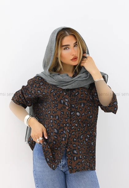 شومیز پلنگی پری کد1006115
