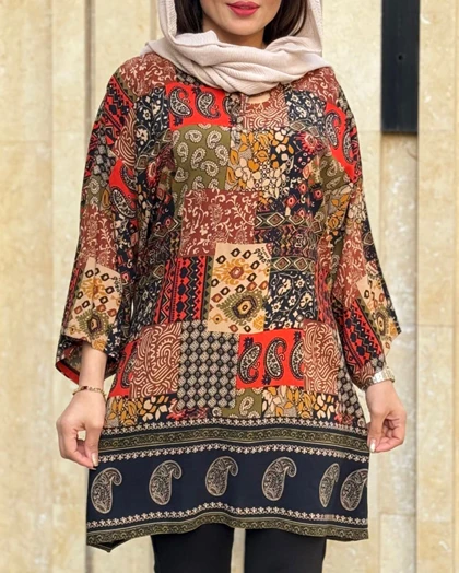 تونیک سایز بزرگ اشک طرح اندونزی 1162