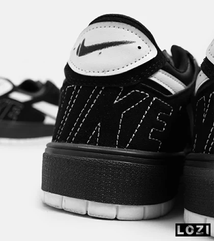 کفش کتانی مردانه مشکی سفید NIKE AIR JORDAN