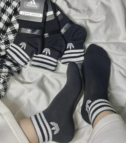 جوراب نیم ساق کش انگلیسی آدیداس 12 جفتی