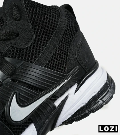 کفش کتانی ساق‌دار مردانه و زنانه مشکی سفید Nike cushlon مدل 7608