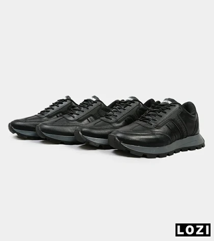 کفش مردانه مشکی طوسی BIKKEMBERGS