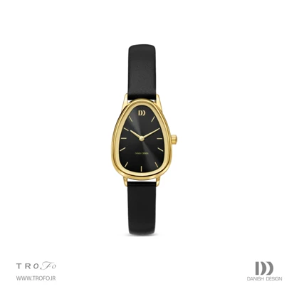 ساعت مچی عقربه ای زنانه دنیش دیزاین (Danish design) مدل IV15Q1306 Fjordsten Gold Black