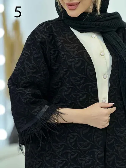 مانتو فکورا آستین پر