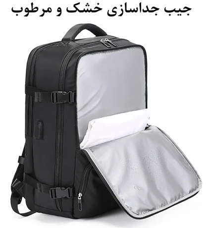 کیف مسافرتی کوله پشتی لپ تاپ 17اینچ اورجینال بنج BANGE 1800