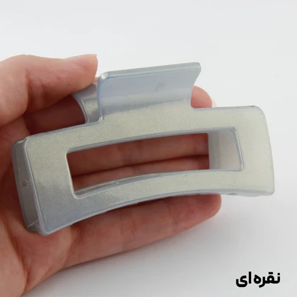 کلیپس دخترانه مدل مستطیل ساده دو رنگ