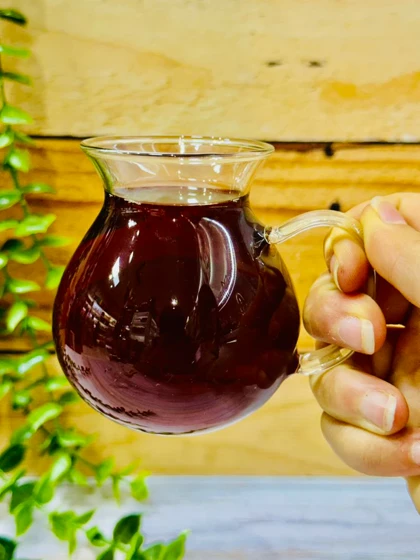 فنجان کمرباریک دسته دار پیرکس