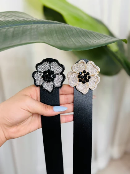 کمربند گل نگینی 2726