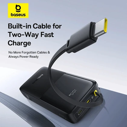 پاور بانک 20000 بیسوس مدل P10077101113-01 توان 20 وات USB و Type-C