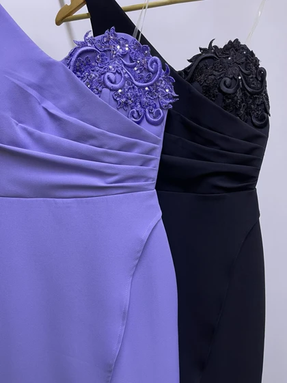 پیراهن یک‌طرفه میدی